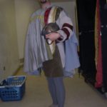 Singer/Actor Philip Paul Kelly backstage in "Camelot."
