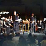 Philip Paul Kelly on stage during performance of "Ragtime on Ellis Island."